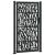 Poarta de gradina neagra 105x180 cm Design cu urme din otel GartenMobel Dekor