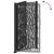 Poarta de gradina neagra 105x180 cm Design cu urme din otel GartenMobel Dekor