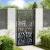 Poarta de gradina neagra 105x180 cm Design cu urme din otel GartenMobel Dekor