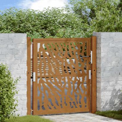Poartă de grădină Design cu urme oțel rezistent la intemperii GartenMobel Dekor