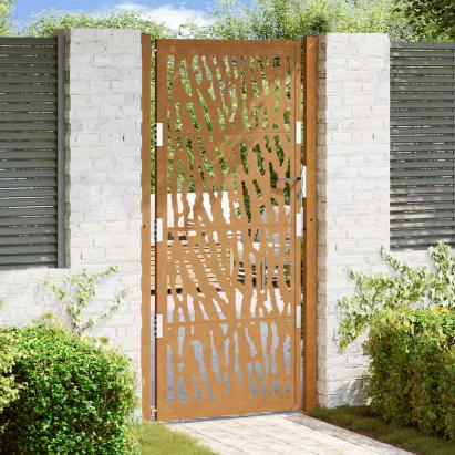 Poartă de grădină Design cu urme oțel rezistent la intemperii GartenMobel Dekor