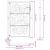 Poarta de gradina neagra 105x155 cm design flacara din otel GartenMobel Dekor