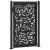 Poarta de gradina neagra 105x155 cm design flacara din otel GartenMobel Dekor
