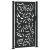Poarta de gradina neagra 105x180 cm design flacara din otel GartenMobel Dekor