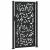 Poarta de gradina neagra 105x180 cm design flacara din otel GartenMobel Dekor