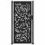 Poarta de gradina neagra 105x205 cm design flacara din otel GartenMobel Dekor