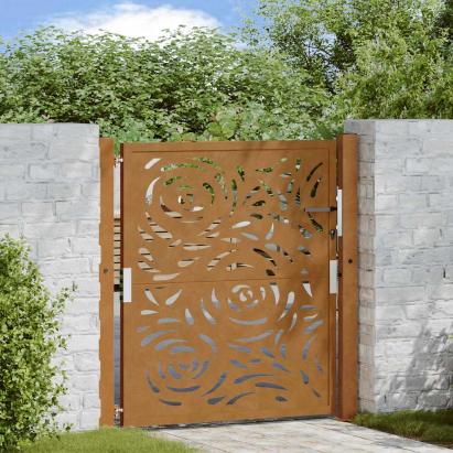 Poartă grădină Design cu flacără oțel rezistent la intemperii GartenMobel Dekor