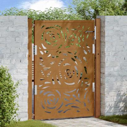 Poartă grădină Design cu flacără oțel rezistent la intemperii GartenMobel Dekor