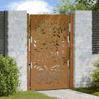 Poartă grădină Design cu flacără oțel rezistent la intemperii GartenMobel Dekor