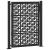 Poartă de grădină neagră 105x130 cm Design în cruce de oțel GartenMobel Dekor