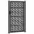 Poarta de gradina neagra 105x180 cm Design cruce de otel GartenMobel Dekor