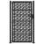 Poarta de gradina neagra 105x180 cm Design cruce de otel GartenMobel Dekor