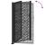 Poarta de gradina neagra 105x180 cm Design cruce de otel GartenMobel Dekor