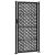 Poarta de gradina neagra 105x205 cm Design cruce de otel GartenMobel Dekor