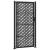 Poarta de gradina neagra 105x205 cm Design cruce de otel GartenMobel Dekor