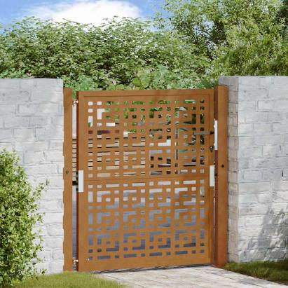 Poartă de grădină Design cruce din oțel rezistent la intemperii GartenMobel Dekor