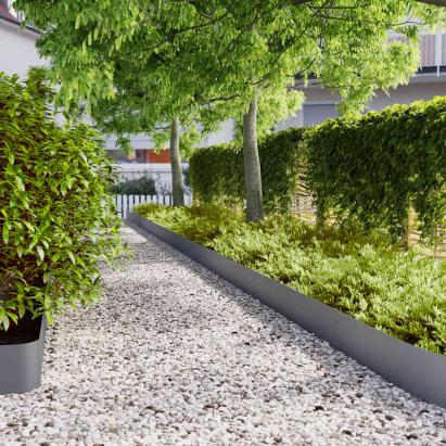 Borduri de gazon 10 buc Antracit 20x103 cm Oțel laminat la rece GartenMobel Dekor