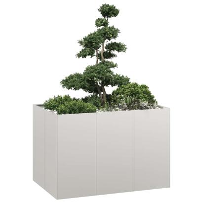 Jardinieră 120x80x80 cm oțel inoxidabil GartenMobel Dekor