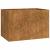 Jardinieră Rusty 120x80x80 cm Oțel pentru intemperii GartenMobel Dekor