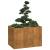 Jardinieră Rusty 120x80x80 cm Oțel pentru intemperii GartenMobel Dekor