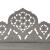 Paravan cameră sculptat manual 5 panouri gri 200x165 cm mango GartenMobel Dekor