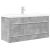 Set mobilier de baie, 2 piese, gri beton, lemn compozit GartenMobel Dekor