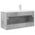 Set mobilier de baie, 2 piese, gri beton, lemn compozit GartenMobel Dekor