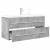 Set mobilier de baie, 2 piese, gri beton, lemn compozit GartenMobel Dekor