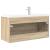 Set mobilier de baie, 2 piese, stejar sonoma, lemn prelucrat GartenMobel Dekor