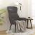 Scaun de relaxare, gri închis, material textil GartenMobel Dekor