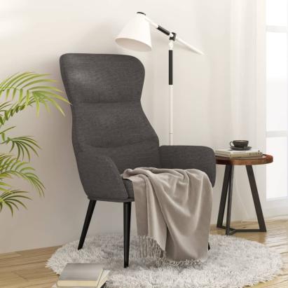 Scaun de relaxare, gri închis, material textil GartenMobel Dekor