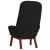 Scaun de relaxare, negru, catifea GartenMobel Dekor
