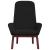 Scaun de relaxare, negru, catifea GartenMobel Dekor