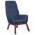 Scaun de relaxare, albastru, material textil GartenMobel Dekor