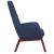 Scaun de relaxare, albastru, material textil GartenMobel Dekor