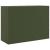Bufeta verde măslină 99x39x73 cm oțel GartenMobel Dekor