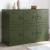 Bufeta verde măslină 99x39x73 cm oțel GartenMobel Dekor