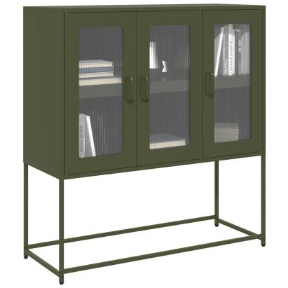 Dulap, verde măsliniu, 100,5x39x107 cm, oțel laminat la rece GartenMobel Dekor