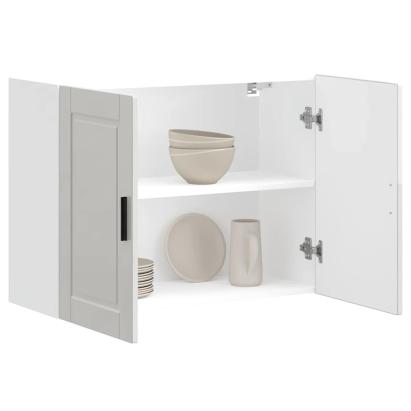 Dulap de bucatarie "Porto" din lemn prelucrat alb lucios GartenMobel Dekor