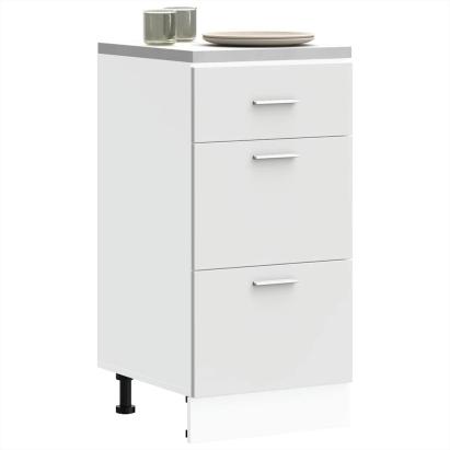 Dulap inferioară alb 40x46x81,5 cm lemn prelucrat GartenMobel Dekor