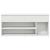 Bancă de pantofi, alb, 102x30,5x45 cm, lemn prelucrat GartenMobel Dekor