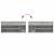 Bancheta pantofar, gri beton, 102x30,5x45 cm, lemn prelucrat GartenMobel Dekor
