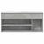 Bancheta pantofar, gri beton, 102x30,5x45 cm, lemn prelucrat GartenMobel Dekor