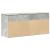 Bancheta pantofar, gri beton, 102x30,5x45 cm, lemn prelucrat GartenMobel Dekor