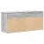 Bancă de pantofi, gri sonoma, 102x30,5x45 cm, lemn prelucrat GartenMobel Dekor