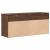 Bancă de pantofi, stejar maro, 102x30,5x45 cm, lemn prelucrat GartenMobel Dekor