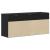 Bancă de pantofi neagră 102x30,5x45 cm Lemn prelucrat GartenMobel Dekor