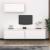 Comode TV, alb, 3 buc., lemn masiv de pin GartenMobel Dekor