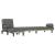 Canapea extensibilă în formă de L gri închis 260x140x70 cm GartenMobel Dekor