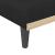 Canapea extensibilă în formă de L negru 271x140x70 cm catifea GartenMobel Dekor